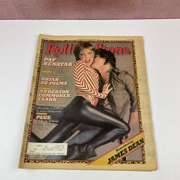 Vintage Rolling Stone Magazine Pat Benatar James Dean October 16, 1980 Music Art - Picture 1 of 7
